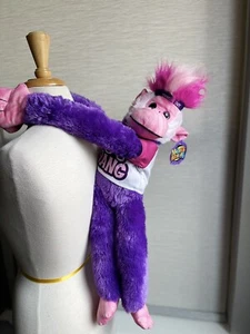 🔥NEW🔥Hanging MOHAWK MONKEY 24" Super Soft Rainbow Plush Let’s Hang - Picture 1 of 5