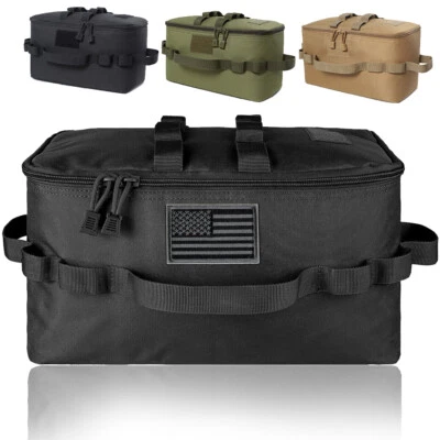 Caja de almacenamiento organizadora de maletero de coche con varios compartimentos accesorios para acampar al aire libre Foto 1 de 4