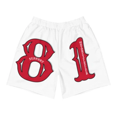 01 Hells Angels Support81 Men's Athletic Long Shorts - Image 1 of 4