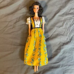 1967 Mattel Brown Curly Hair Walk Lively Steffi Barbie With Eyelashes - Bild 1 von 6