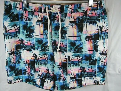 Penguin Lined Swim Beach Surf Casual Board Shorts Trunks Mens Sz 34 Design - Image 1 of 4