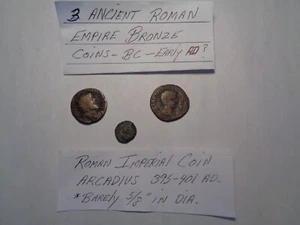 LOTE DE 3 MONEDAS DEL ANTIGUO IMPERIO ROMANO. BC a anuncio? - Imagen 1 de 17