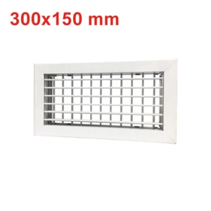 Bocchetta di mandata in ABS 300x150 mm con doppio ordine di alette mobili - Imagen 1 de 2