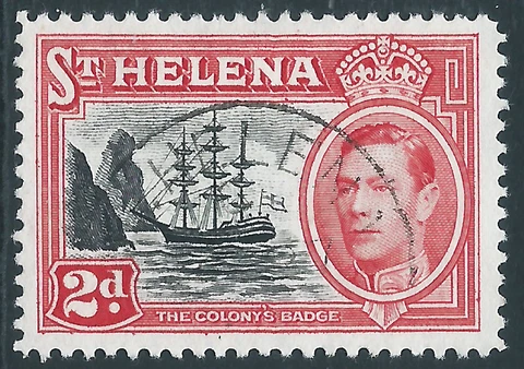 St Helena, Sc #138, 2d Used Cover