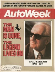 AUTOWEEK 1988 AUG 22 - GOODBYE ENZO, T-BIRD SC, MORRISS-LONDON, 944 TURBO S - Picture 1 of 1