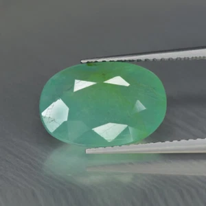 Ovalada de 5,09 quilates _ Encantadora piedra preciosa de grandidierita azul verde sin calefacción - Imagen 1 de 1