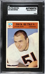 Philadelphia Dick Butkus 1966 #31 SGC A - Imagen 1 de 2