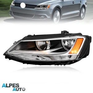 Driver Side Headlights For 2011-2018 Volkswagen Jetta 4-Door Sedan Halogen Model - Picture 1 of 9