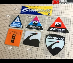 SPOON Sports TYPE ONE Mugen JDM Sticker Reflective #S07 - Picture 1 of 9