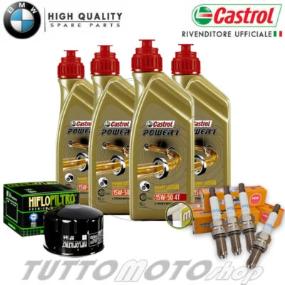 Tagliando BMW R 1200 R 2010 2011 2012 2013 2014 Kit Olio Castrol Filtro Candele - Immagine 1 di 4
