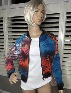 Nicki Minaj MEDIUM Jacket Colorful Full Zip Retro Y2K - Picture 1 of 7