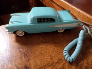 1957 ‘57 Chevy Chevrolet Bel Air Telemania Phone Teal Blue Telephone - Picture 1 of 4