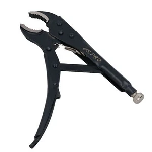 Alicates de topo de bloqueo de mandíbula curvos de 10" tornillo ajustable/viceempuñaduras soldadura AT074 - Imagen 1 de 4