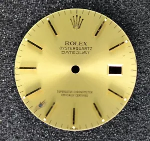 Rolex Oysterquarz Datejust Zifferblatt Gold 17XXX 28,5 mm - Picture 1 of 2
