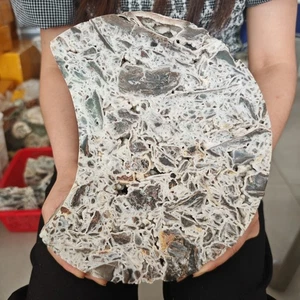 5,72 Pfund TOP Natürlicher Sphalerit Geode Scheibe Quarz Handgeschnitzt Kristallkugel - Bild 1 von 6