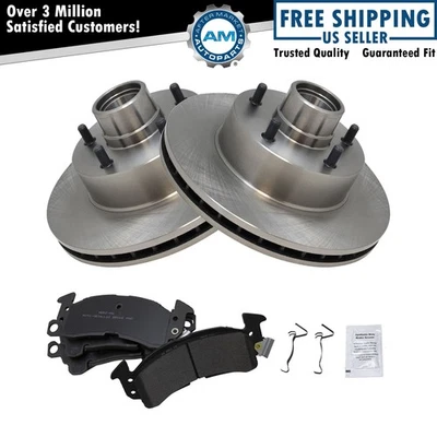 Front Disc Rotor & Brake Pad Set Kit for Chevrolet Pontiac GM New - Image 1 of 4