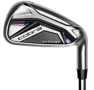 Cobra Aerojet Irons Set of 6 PW - SW Men’s Right Handed , Regular Flex KBS Graph - Picture 1 of 2