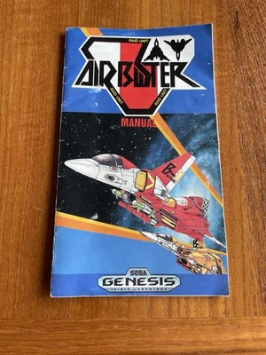 Sega Genesis Air Buster Manual Only FREE SHIPPING!!! - Image 1 of 4