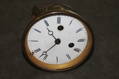 MOUVEMENT ANCIEN DE PENDULE - CADRAN EMAIL -AVEC TIMBRE - Gravé MIBOY FRÈRES - - Photo 1/4