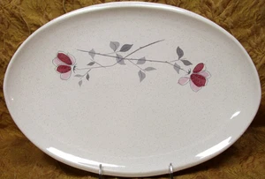 1 Franciscan DUET 13" oval platter earthenware speckled USA 1956-1967 - Picture 1 of 3