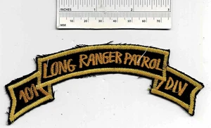 Parche especial de reconocimiento de arco de pestaña aerotransportada 101 de la Patrulla LRRP LONG RANGE de la Guerra de Vietnam - Imagen 1 de 2
