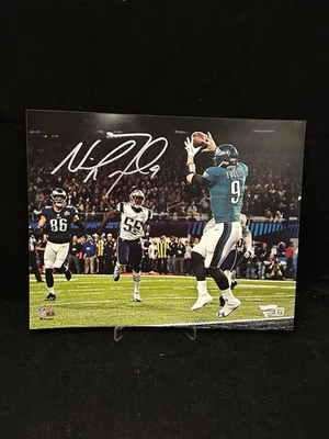 Foto firmada por Nick Foles Super Bowl LII Philly Special 8x10 fanáticos certificado de autenticidad SB MVP Foto 1 de 4