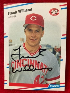 SCHÖN!  FRANK WILLIAMS 1988 Fleer #250 SIGNIERTE Autogrammkarte (gest.2009) - Bild 1 von 4