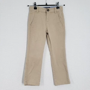 Tommy Hilfiger Pants Boy 5 Beige Khaki Chino Trouser Twill School Uniform Preppy - Picture 1 of 12
