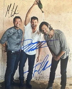 Padalecki, Ackles, & Collins - Supernatural - New Signed 8x10 - REPRINT - Picture 1 of 1