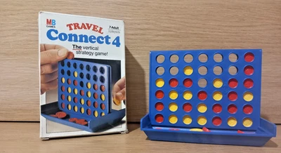 MB Games Connect 4 Travelpax Game Travel Portable 1982 Boxed Complete - Image 1 of 4