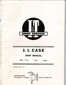 Case 500, 600 y 900B Tractores I & T Manual de Servicio de Tienda - Imagen 1 de 1