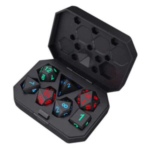 Elektronische leuchtende wiederaufladbare LED-Würfel: 7er Set, D4 bis D20. Ideal für DnD - Bild 1 von 21