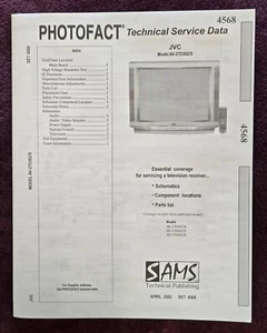 Sams Photofact 4568 Service Manual for JVC AV-27D302/S, AV-27D202/R - Picture 1 of 1