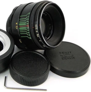 1977! ⭐PERFECT Con.⭐ HELIOS 44-2 M42 Lens + TOP Quality Adapter Fuji X-Mount FX - Picture 1 of 11
