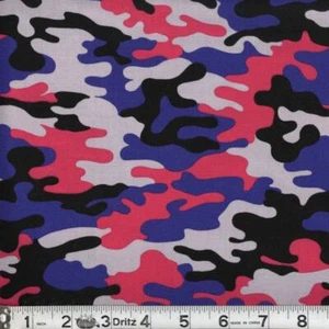 Tela de camuflaje psicodélico estilo militar 100 % algodón por 1/4 yarda - Imagen 1 de 1