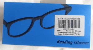 3 Pack of 2.0 Clear Frame Reading Glasses NIP - Picture 1 of 4