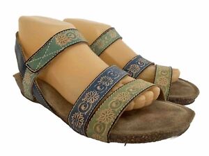 Spring Step L’Artiste Paldina Blum Strappy Leather Sandals Size 38 7.5 - 8 US 
