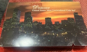 2008 Denver US Mint Uncirculated Coin Set With COA - Picture 1 of 11