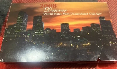 2008 Denver US Mint Uncirculated Coin Set With COA - Image 1 of 4
