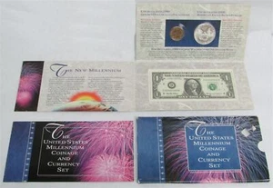 2000 UNITED STATES MILLENIUM COINAGE & CURRENCY SET - Picture 1 of 6