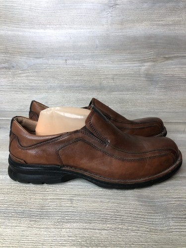 Mocassini Clarks uomo 10W scarpe slip on in pelle marrone 78861