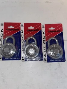 vintage combination padlock lot of 3 - Picture 1 of 3