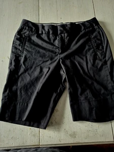 Banana Republic Black Bermuda Stretch Shorts - 8 - Picture 1 of 3