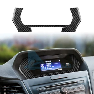 For Acura ILX 2013-2022 Carbon Fiber Central Control Screen Cover Sticker Black - Picture 1 of 7