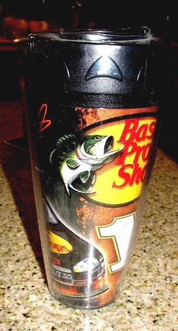 MARTIN TRUEX JR #1BASS PRO SHOPS NASCAR 16oz CONTOUR TRAVEL MUG HOT & COLD Cover