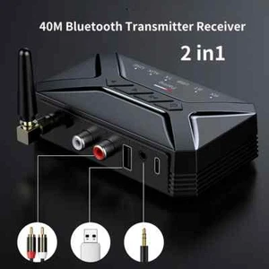 Receptor Transmisor Bluetooth 5.0 40M HD Baja Latencia Inalámbrico Bluetooth Adaptador - Imagen 1 de 21