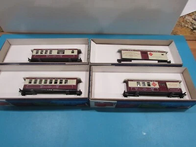 HO Scale Roundhouse (4) Overton Passenger Cars "Pennsylvania"  NIB Lot#2424 - Image 1 of 4