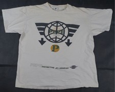 Rare Vintage PEPE London Distinctive Jeanswear World Spell Out T Shirt 90s OSFA