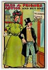 c1910's Muzzle Anti Woman Take A Friends Advice And Buy One Antique Postcard