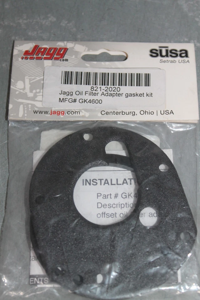 Kit de junta adaptadora de filtro de aceite Harley Jagg GK4600 Foto 1 de 1